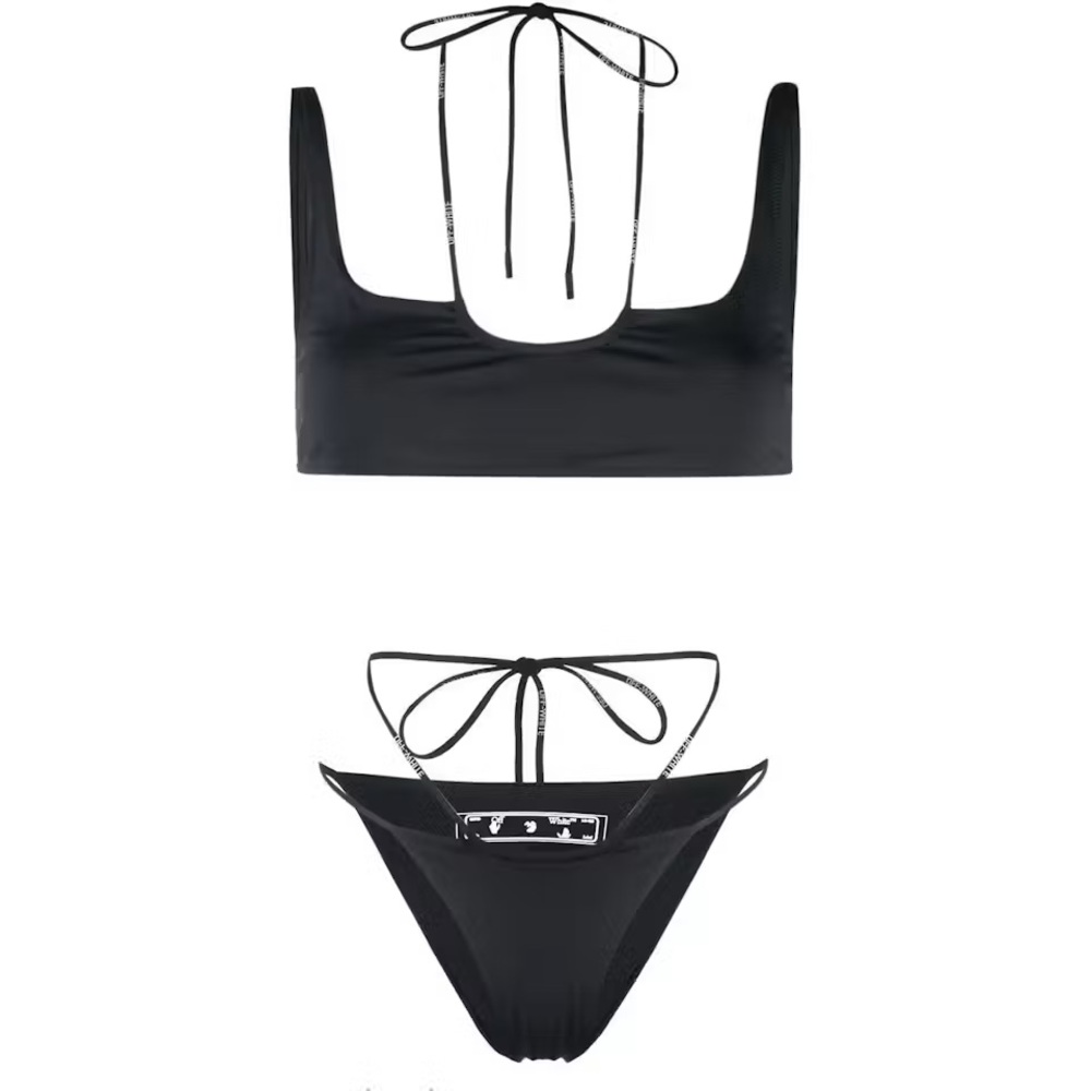 OFF-WHITE Women's Cross Coulisse Bikini Swimsuit